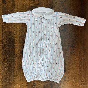 Hill House Home Convertible Gown in Floral Stripe (0-3 months)